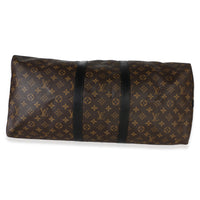 Louis Vuitton Monogram Macassar Canvas Keepall Bandouliere 55 Handbag 5