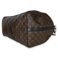 Louis Vuitton Monogram Macassar Canvas Keepall Bandouliere 55 Handbag 6