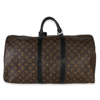 Louis Vuitton Monogram Macassar Canvas Keepall Bandouliere 55 Handbag id
