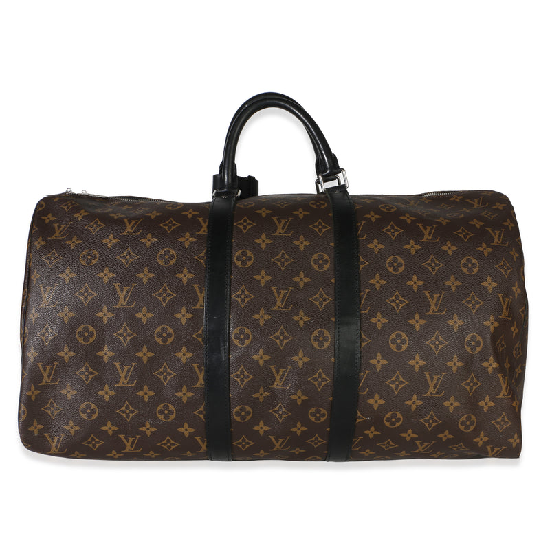 Louis Vuitton Monogram Macassar Canvas Keepall Bandouliere 55 Handbag id