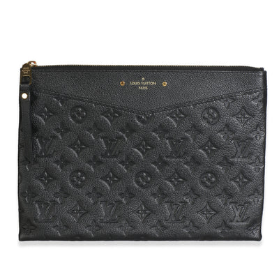 Louis Vuitton Black Monogram Empreinte Daily Pouch Handbag id