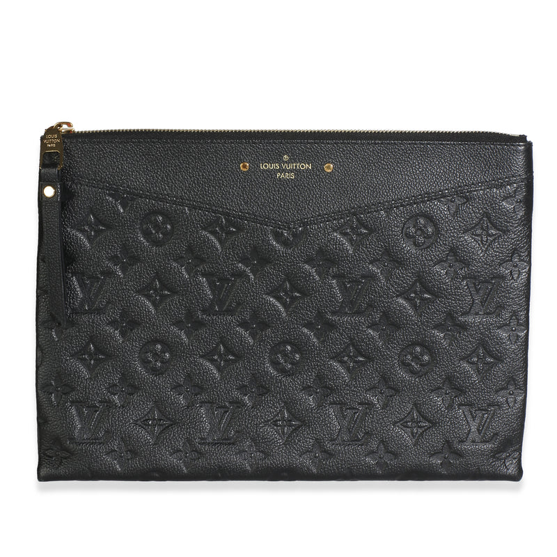 Louis Vuitton Black Monogram Empreinte Daily Pouch Handbag id