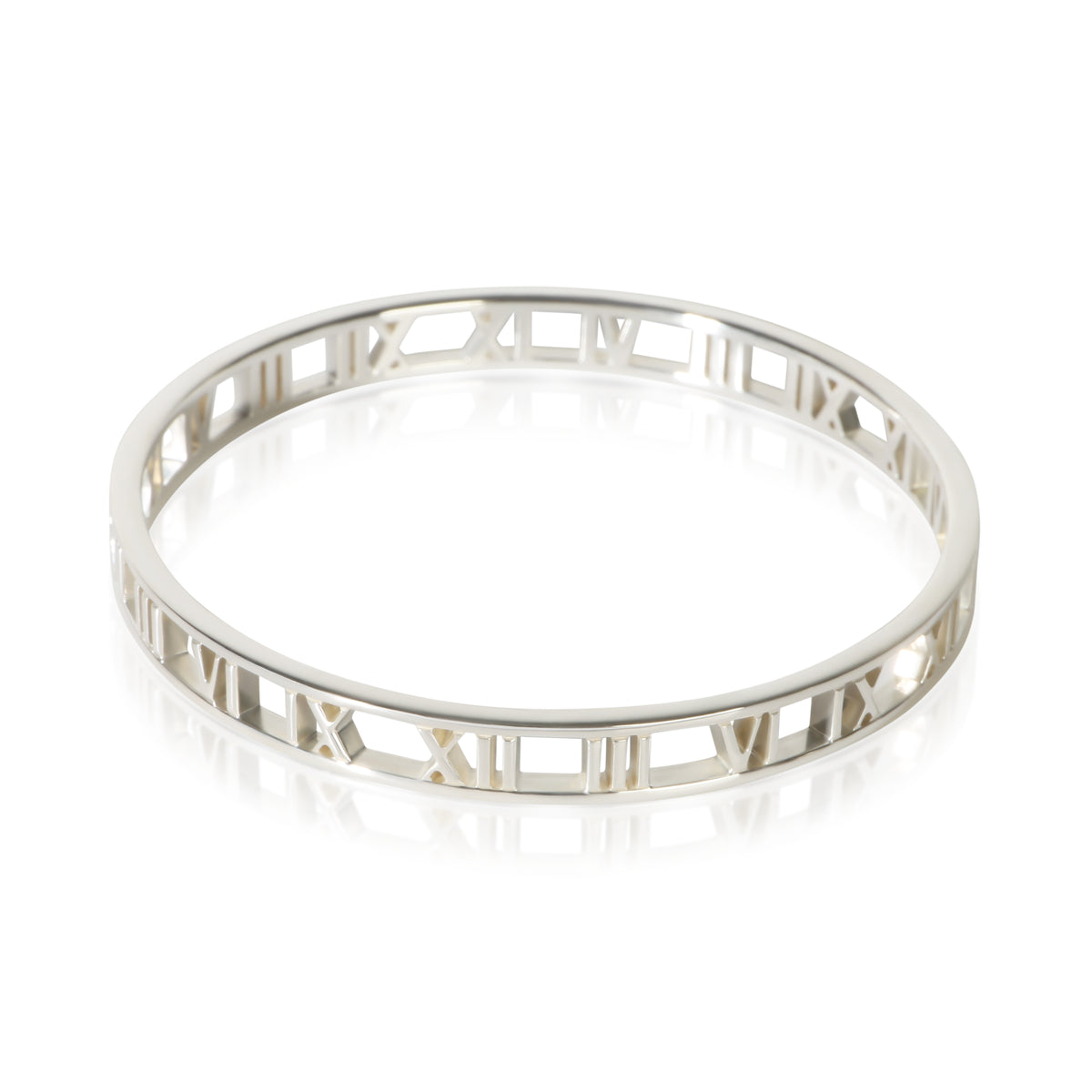 Tiffany & Co. Sterling Silver Atlas Open Bangle Bracelet 2