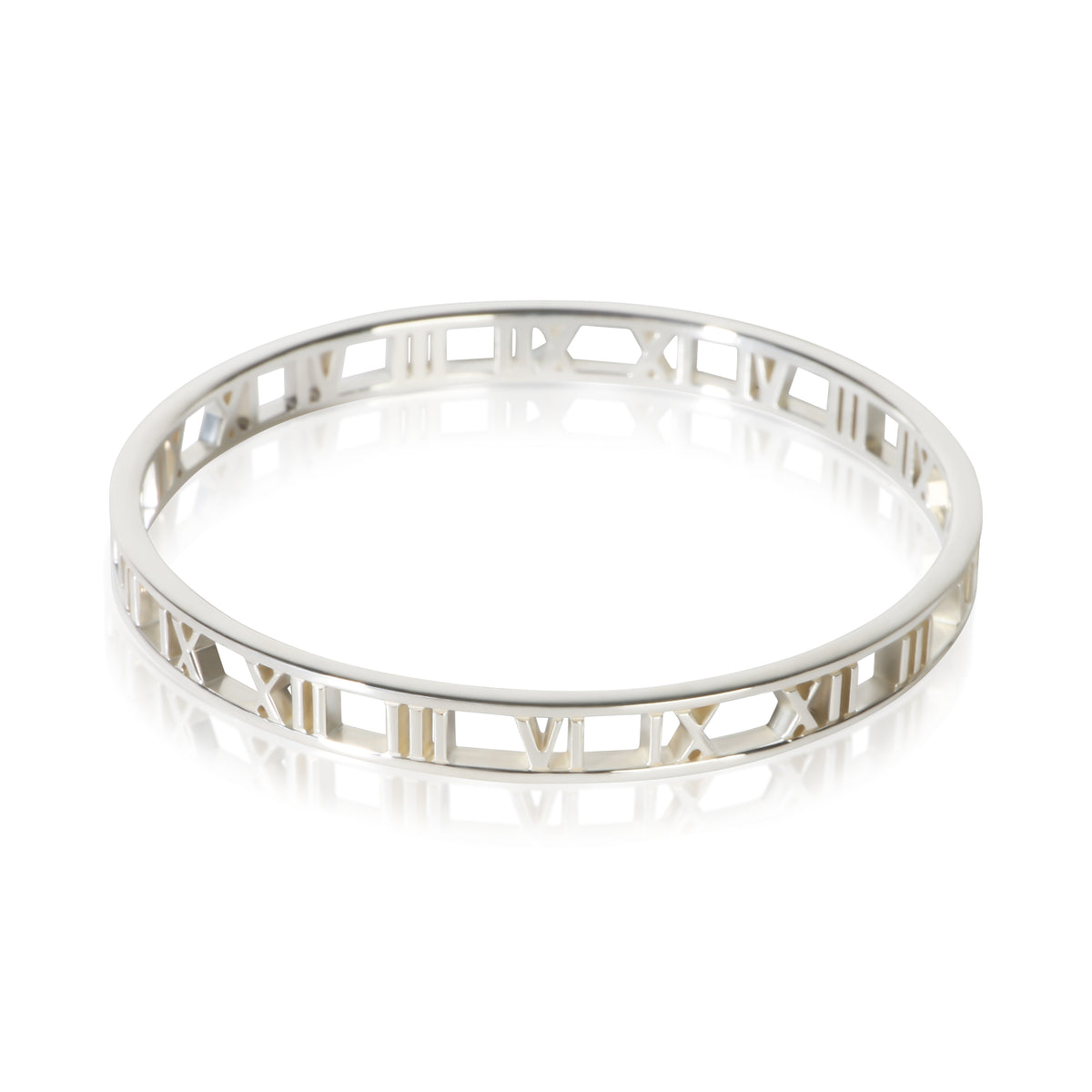 Tiffany & Co. Sterling Silver Atlas Open Bangle Bracelet 3