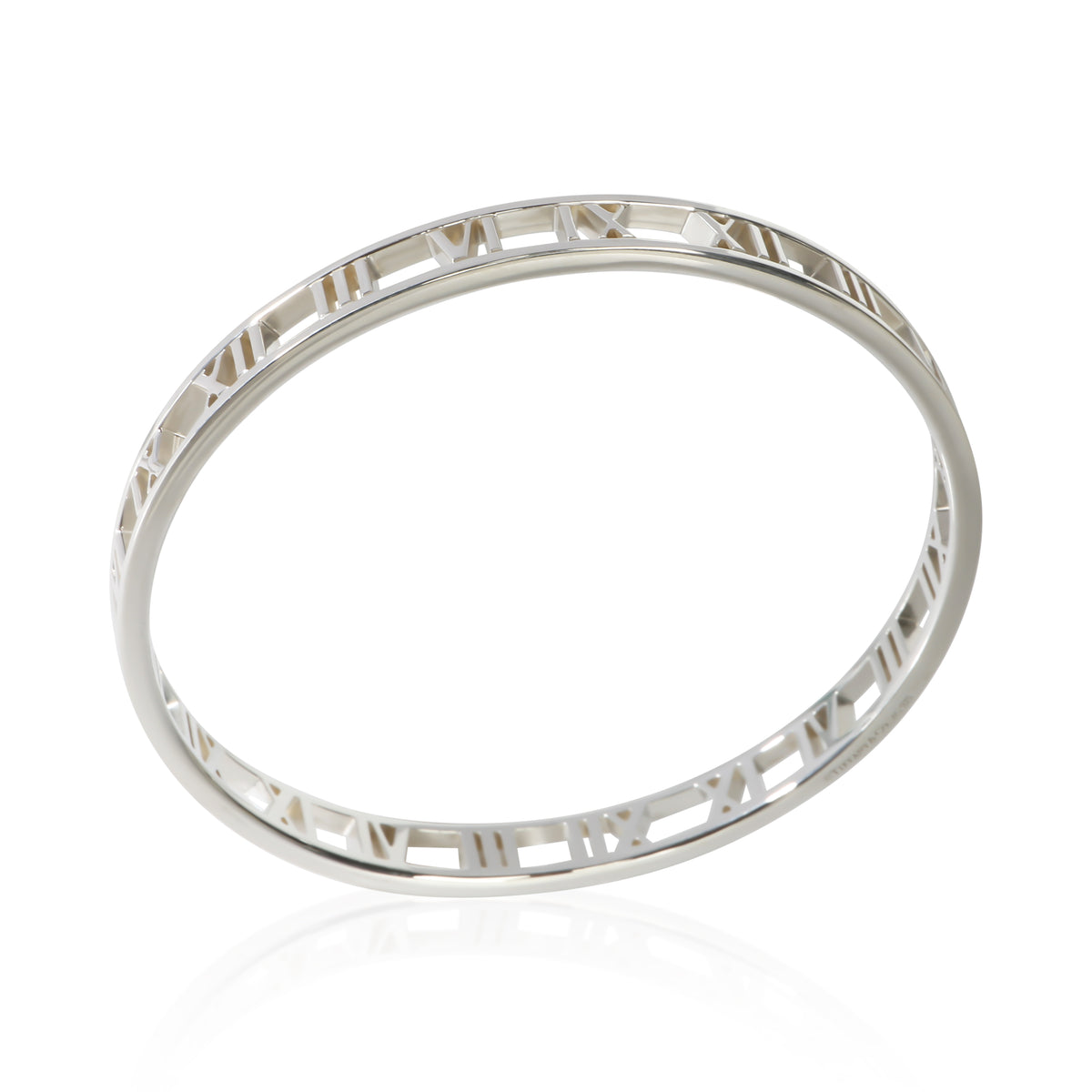Tiffany & Co. Sterling Silver Atlas Open Bangle Bracelet 4