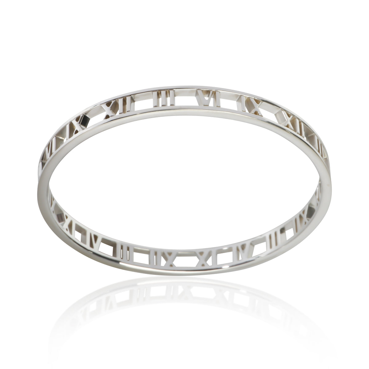 Tiffany & Co. Sterling Silver Atlas Open Bangle Bracelet 5