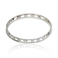 Tiffany & Co. Sterling Silver Atlas Open Bangle Bracelet 5