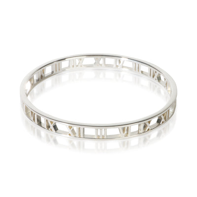 Tiffany & Co. Sterling Silver Atlas Open Bangle Bracelet fv