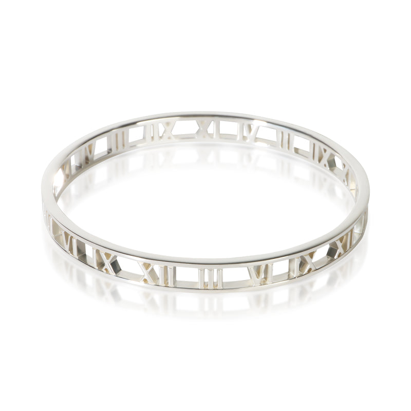 Tiffany & Co. Sterling Silver Atlas Open Bangle Bracelet fv