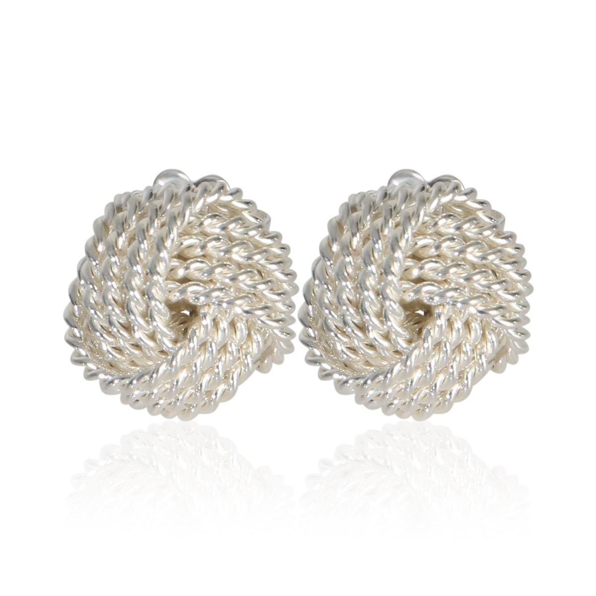 Tiffany & Co. Sterling Silver Knot Earrings