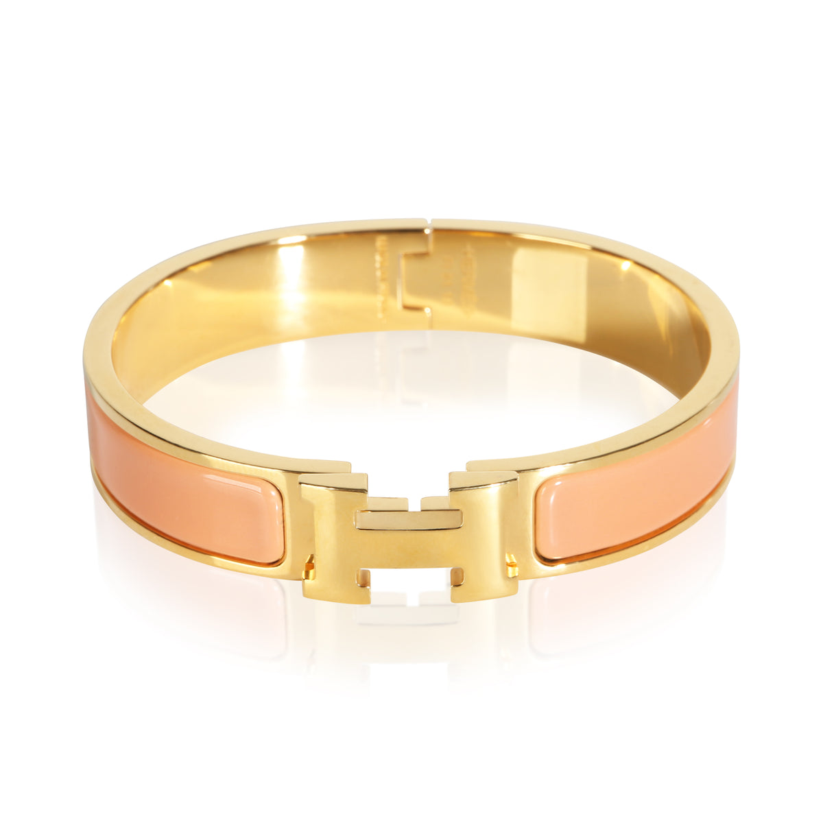 Hermès Gold Plated Clic H Bracelet fv