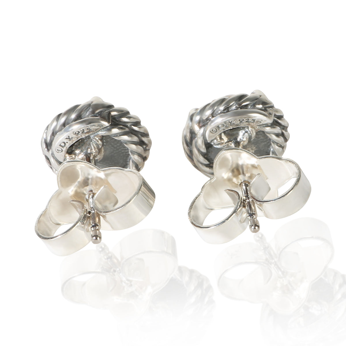 David Yurman Sterling Silver Citrine Chatelaine Earrings 3