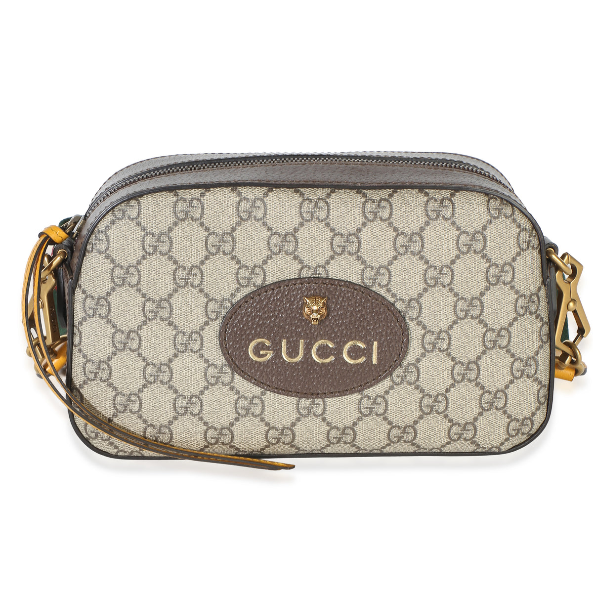 Gucci Beige Ebony GG Supreme Canvas Neo Vintage Messenger Bag Handbag id
