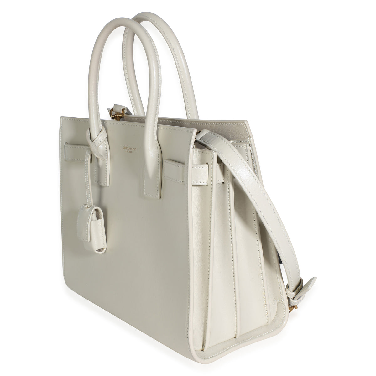 Saint Laurent Crema Soft Smooth Calfskin Baby Sac De Jour Handbag 2
