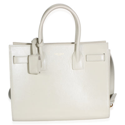 Saint Laurent Crema Soft Smooth Calfskin Baby Sac De Jour Handbag fv