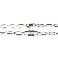 Tiffany & Co. Sterling Silver 1837 Small Double Lock Necklace 2
