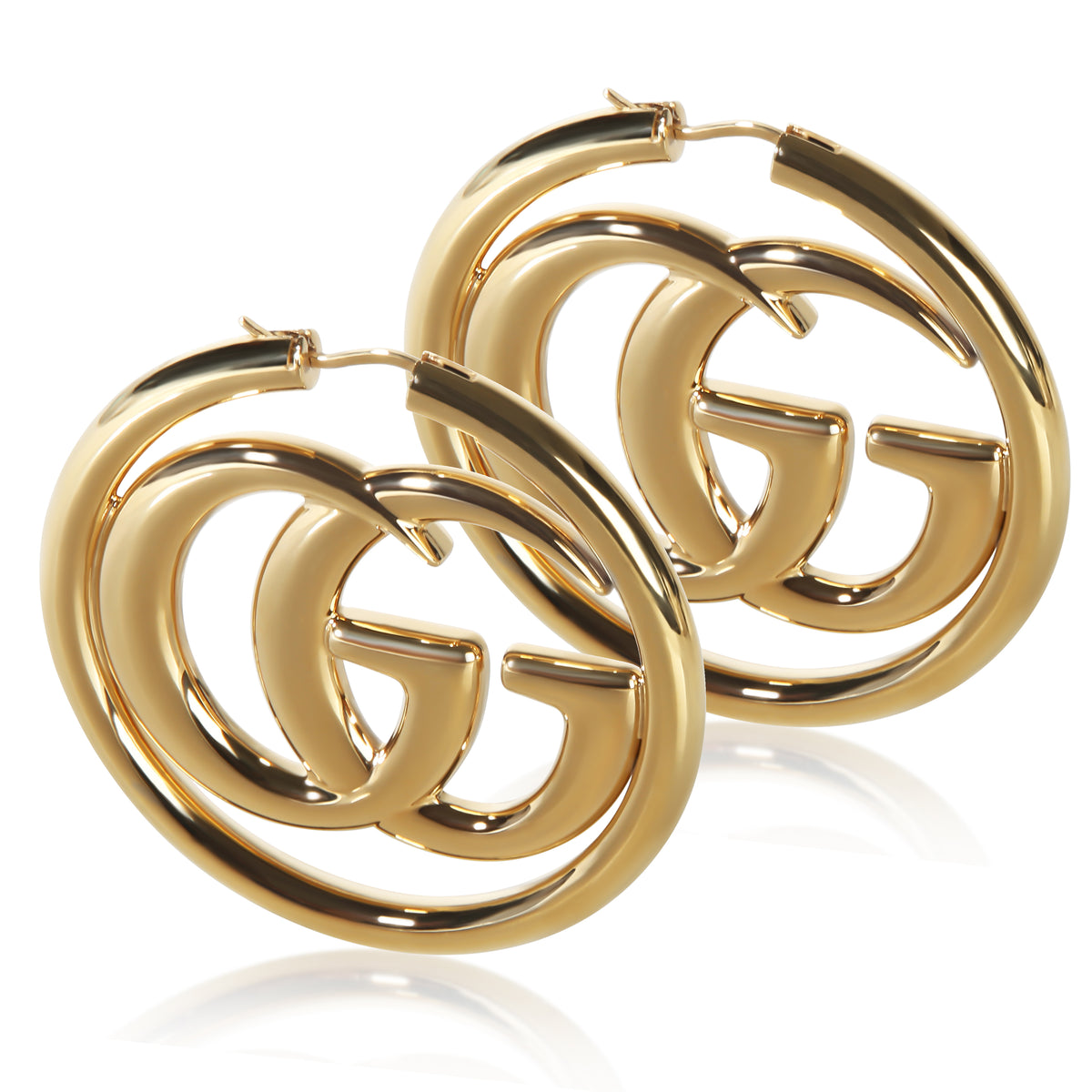 Gucci Gold Plated GG Marmont Earrings 2