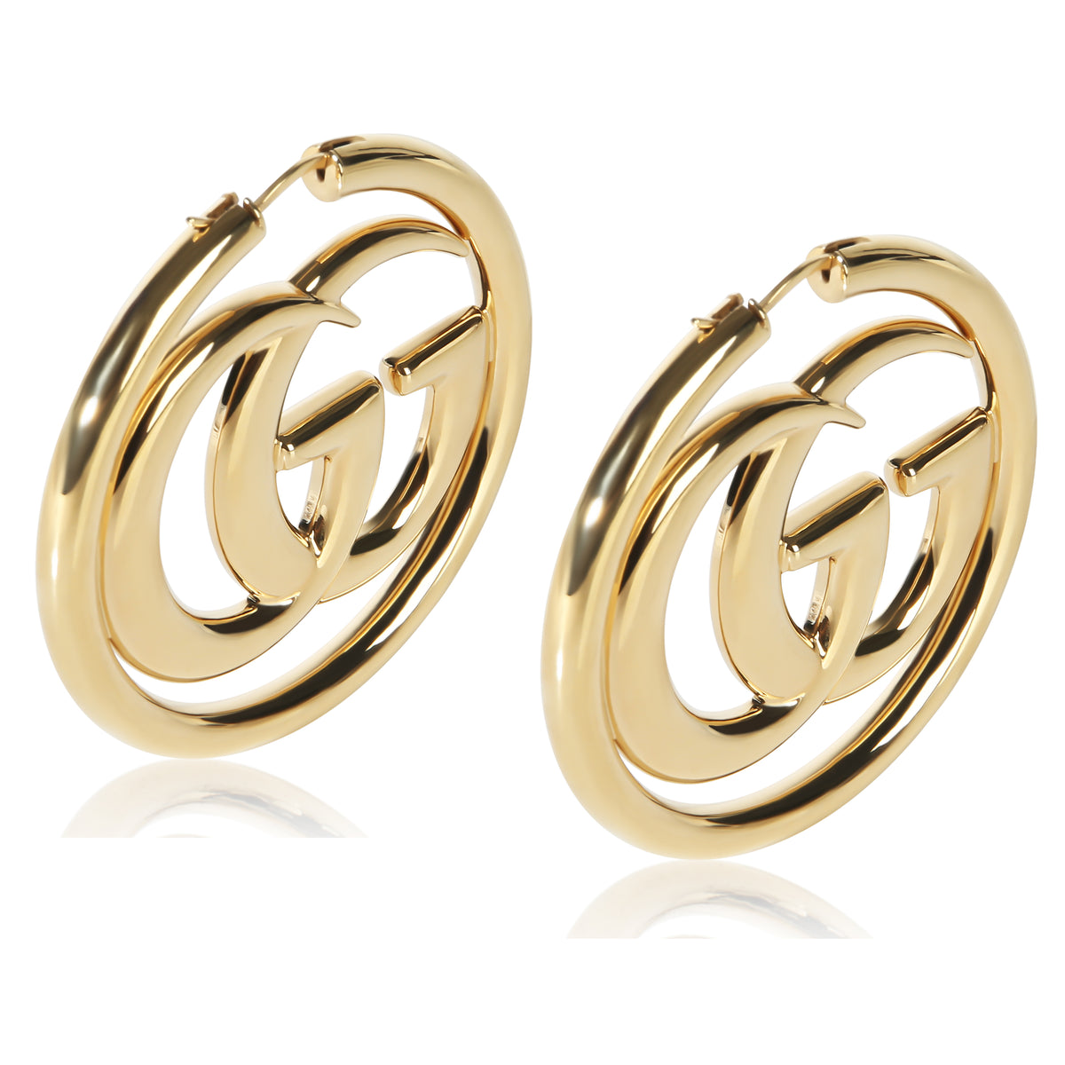 Gucci Gold Plated GG Marmont Earrings 3
