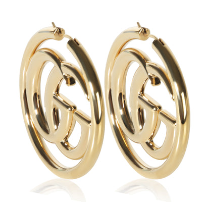 Gucci Gold Plated GG Marmont Earrings fv