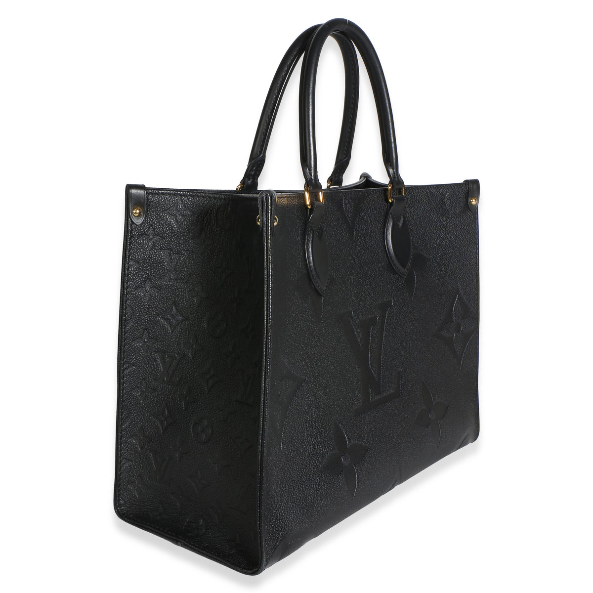 Louis Vuitton Black Giant Monogram Empreinte Onthego MM Handbag 4