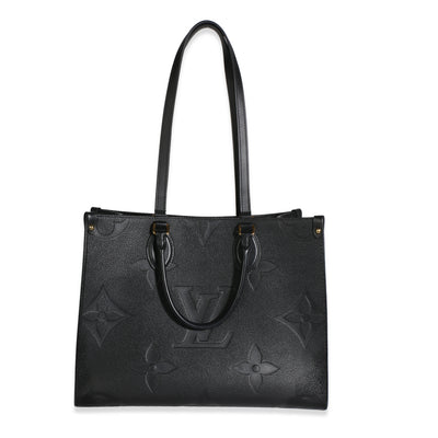 Louis Vuitton Black Giant Monogram Empreinte Onthego MM Handbag id