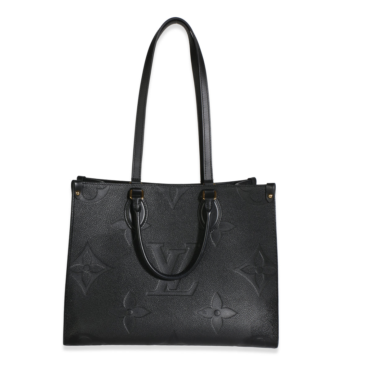 Louis Vuitton Black Giant Monogram Empreinte Onthego MM Handbag id