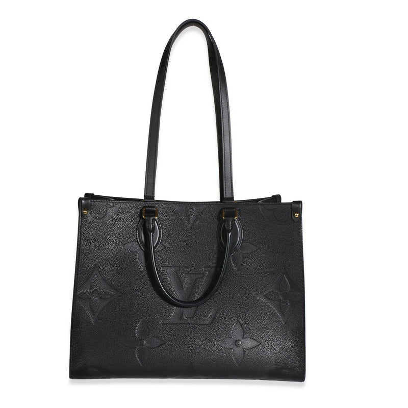 Louis Vuitton Black Giant Monogram Empreinte Onthego MM Handbag id