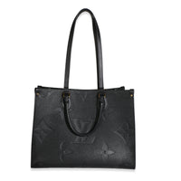 Louis Vuitton Black Giant Monogram Empreinte Onthego MM Handbag id