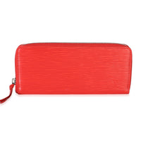 Louis Vuitton Carmine Red Epi Clemence Wallet Wallet id