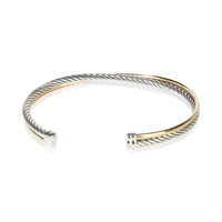 David Yurman Yellow Gold & Sterling Silver Crossover Bracelet 3