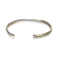 David Yurman Yellow Gold & Sterling Silver Crossover Bracelet 4