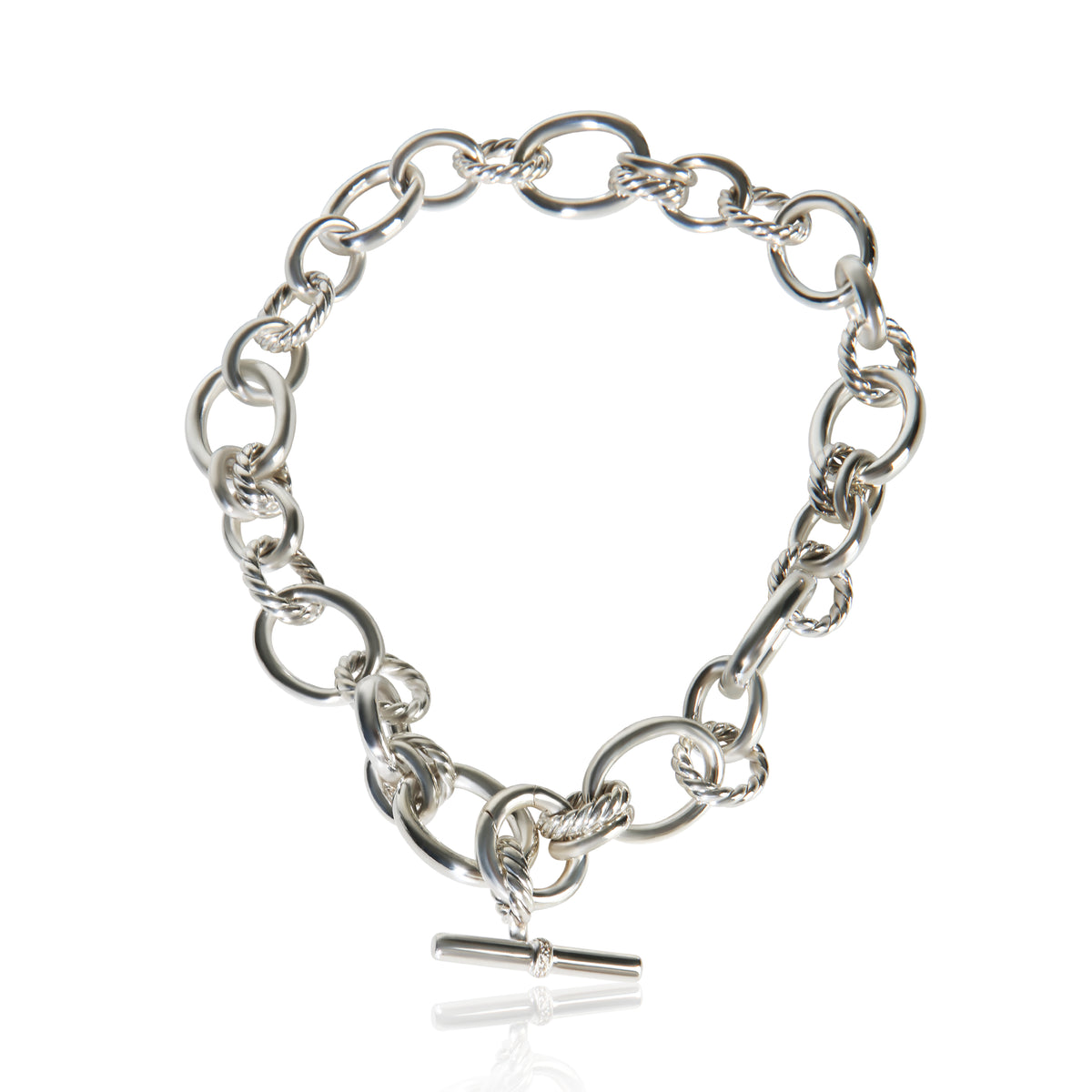 David Yurman Sterling Silver Diamond Mercer Necklace 3