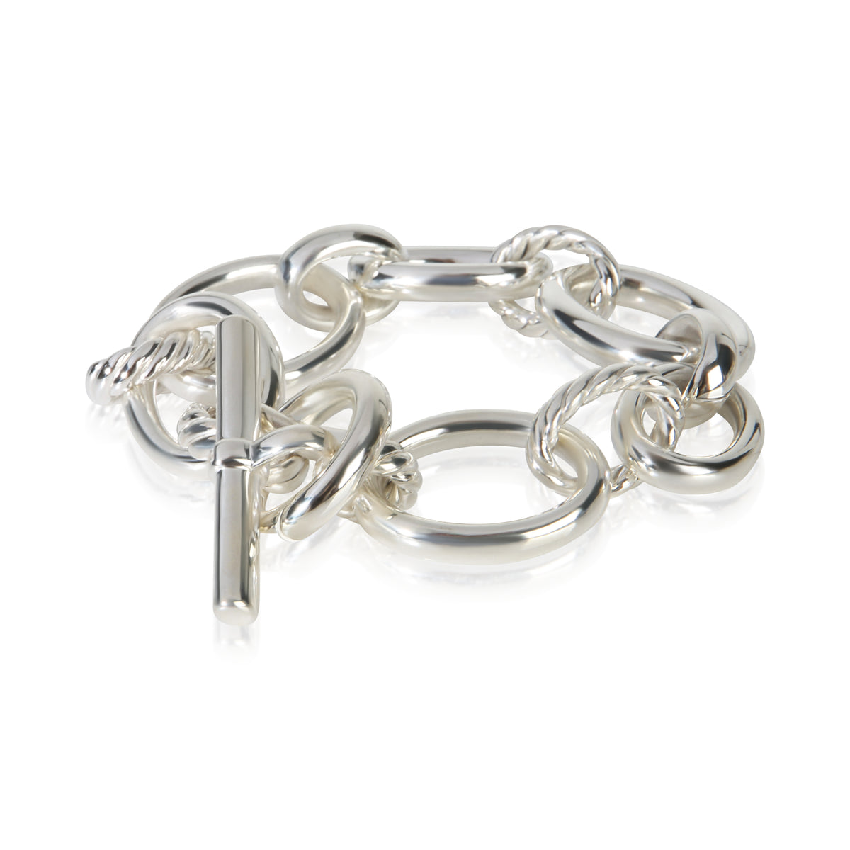 David Yurman Sterling Silver Diamond Mercer Bracelet 2