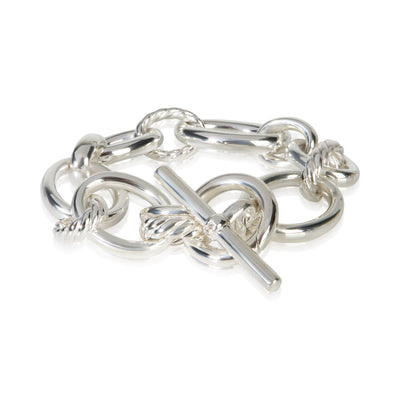 David Yurman Sterling Silver Diamond Mercer Bracelet fv
