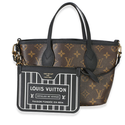 Louis Vuitton Black Monogram Canvas Neverfull Bandouliere Inside Out BB Handbag id
