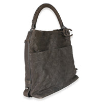 Chanel Dark Grey Quilted Matte Caviar Boy Handle Hobo Handbag 3