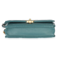 Chanel Dark Green Quilted Lambskin  19 Wallet On Chain Handbag 5