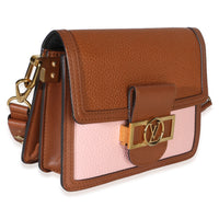 Louis Vuitton Pink Brown Taurillon Mini Dauphine Handbag 3