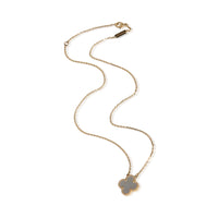 Van Cleef & Arpels Yellow Gold Vintage Alhambra Pendant 3