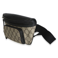Gucci Black Beige GG Supreme Canvas Belt Bag Handbag 2