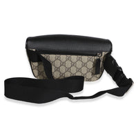 Gucci Black Beige GG Supreme Canvas Belt Bag Handbag 4