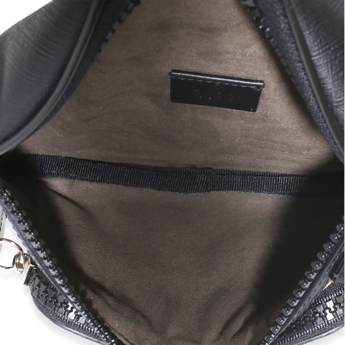 Gucci Black Beige GG Supreme Canvas Belt Bag Handbag 8