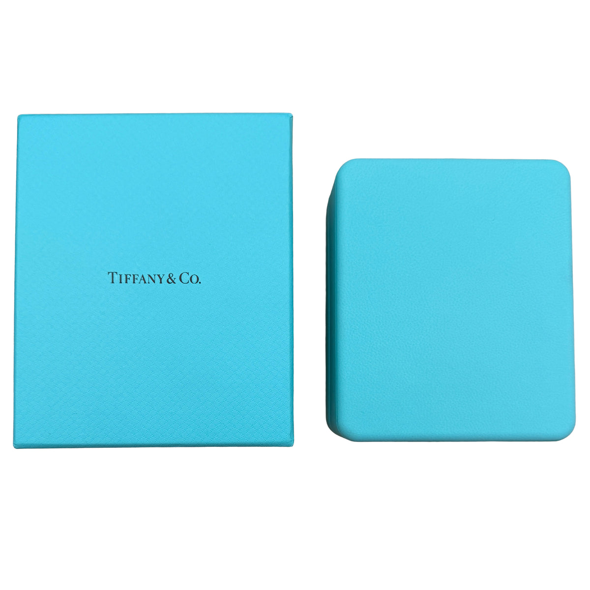 Tiffany & Co. Yellow Gold Diamond Mini Model Tiffany T Smile Pendant box