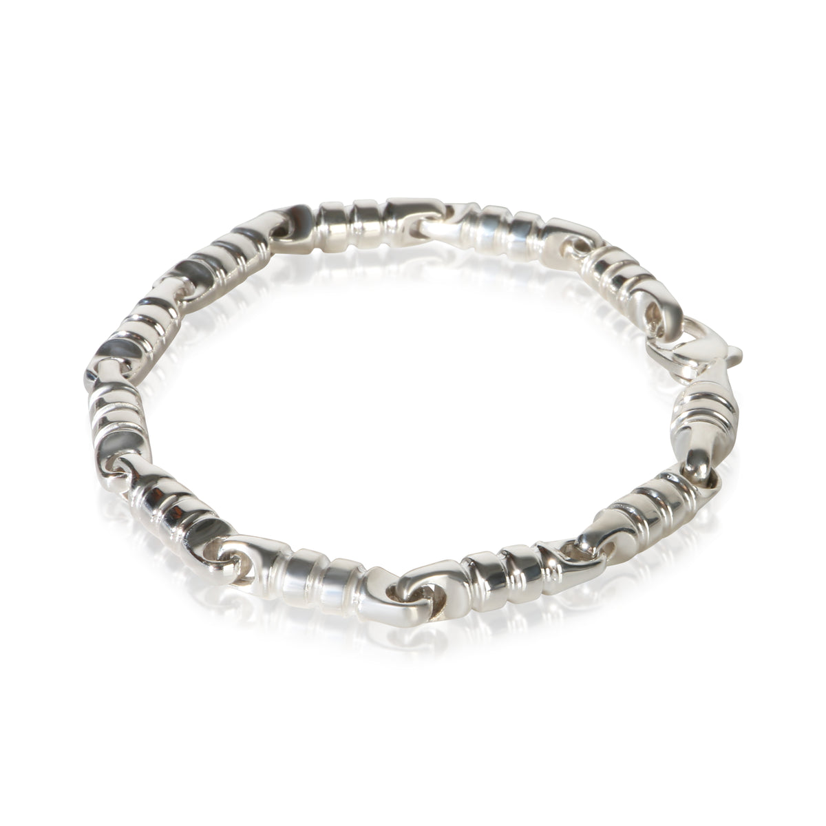 Tiffany & Co. Sterling Silver Paloma Picasso Groove Link Bracelet 2