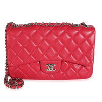 Chanel Pink Quilted Lambskin Medium 3 Accordion Flap Bag Handbag id