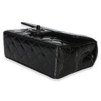 Chanel So Black Quilted Patent Mini Rectangular Flap Bag Handbag 6