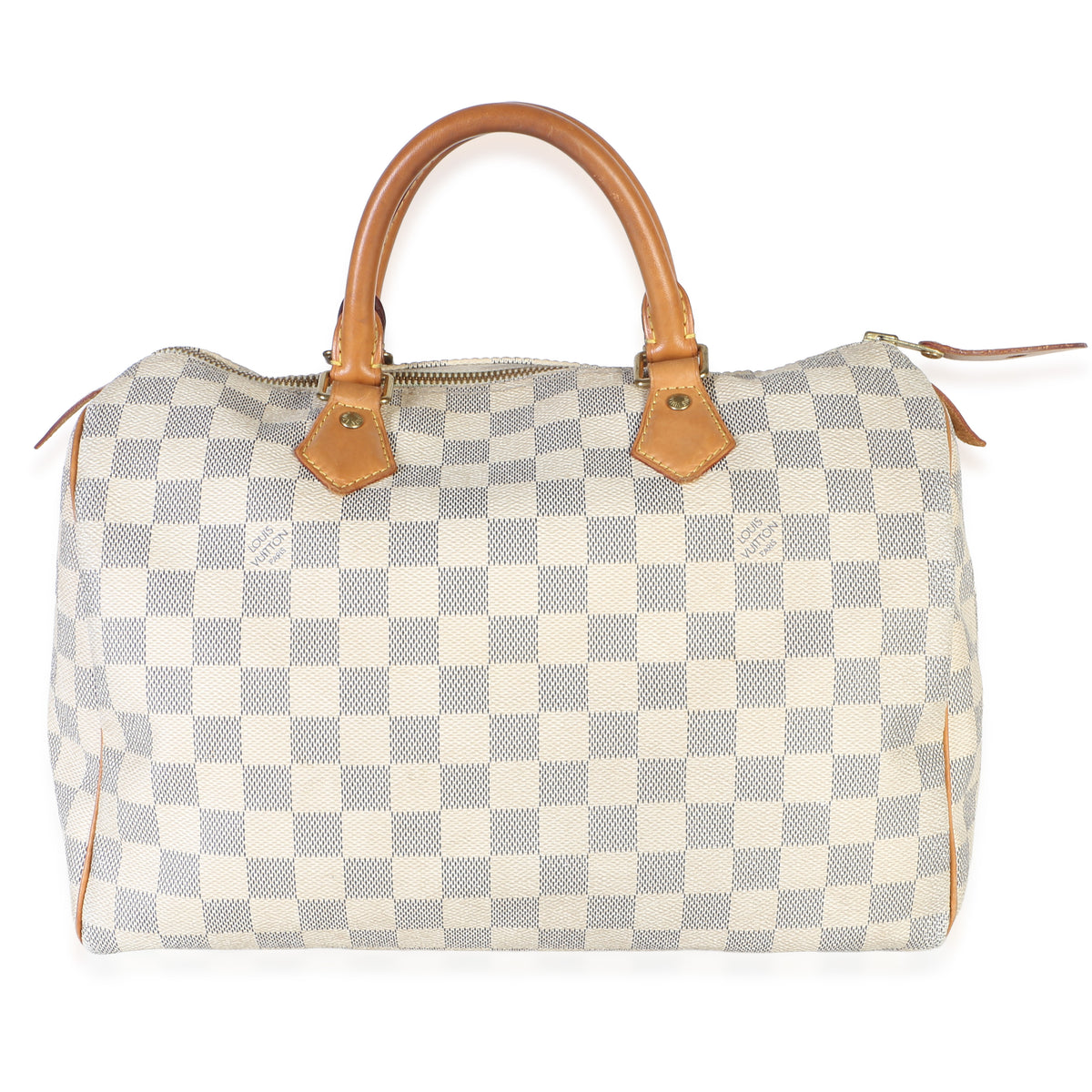Louis Vuitton Damier Azur Canvas Speedy 30 Handbag fv