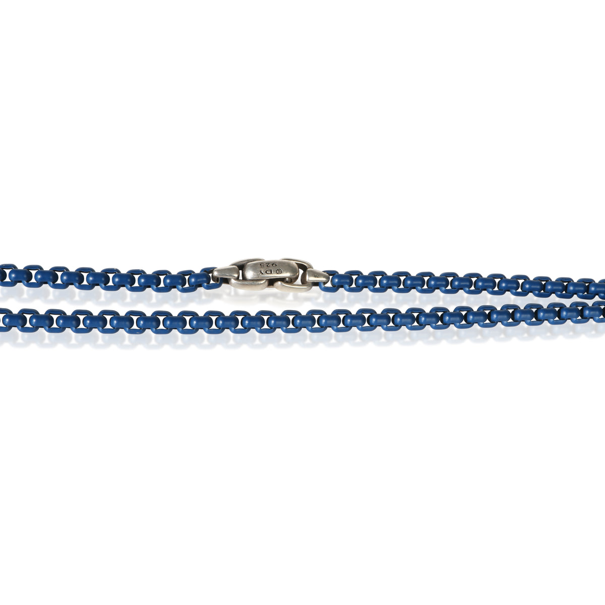 David Yurman Stainless Steel & Silver 4mm Box Chain Necklace 2