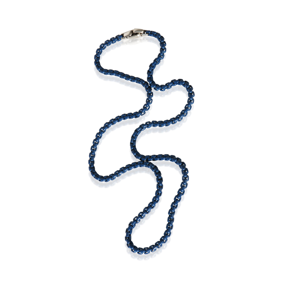 David Yurman Sterling Silver 4mm Box Chain Necklace 3