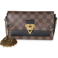 Louis Vuitton Black Damier Ebene Vavin Wallet On Chain Handbag id